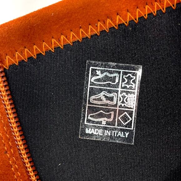 Aquatalia Laina Women Orange/Red Sneaker-Boot Sz 8 Leather Cushioned Bootie New - Picture 9 of 12